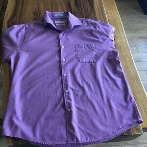 Guy Laroche Pink Dress Shirt 17.5" 34/35 Long Sleeve